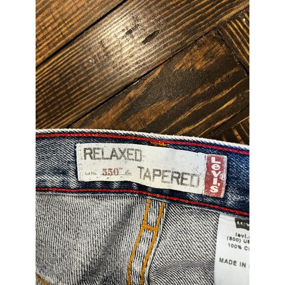 Levi’s 550 Relaxed Tapered Jeans Women 12L Classic Academia Tall Western Cowgirl - Picture 2 of 10